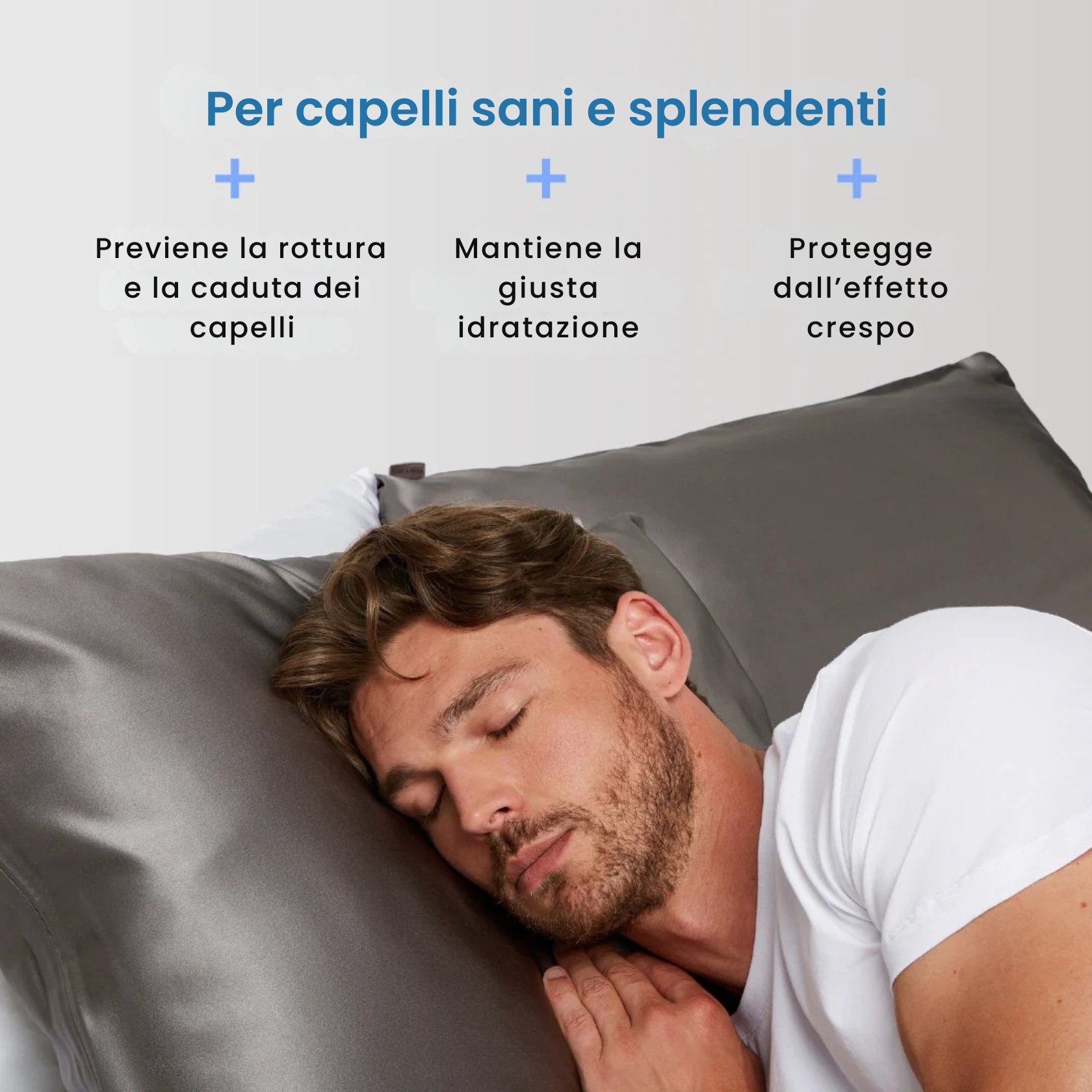 Federa Premium 100% Seta - Grigio scuro