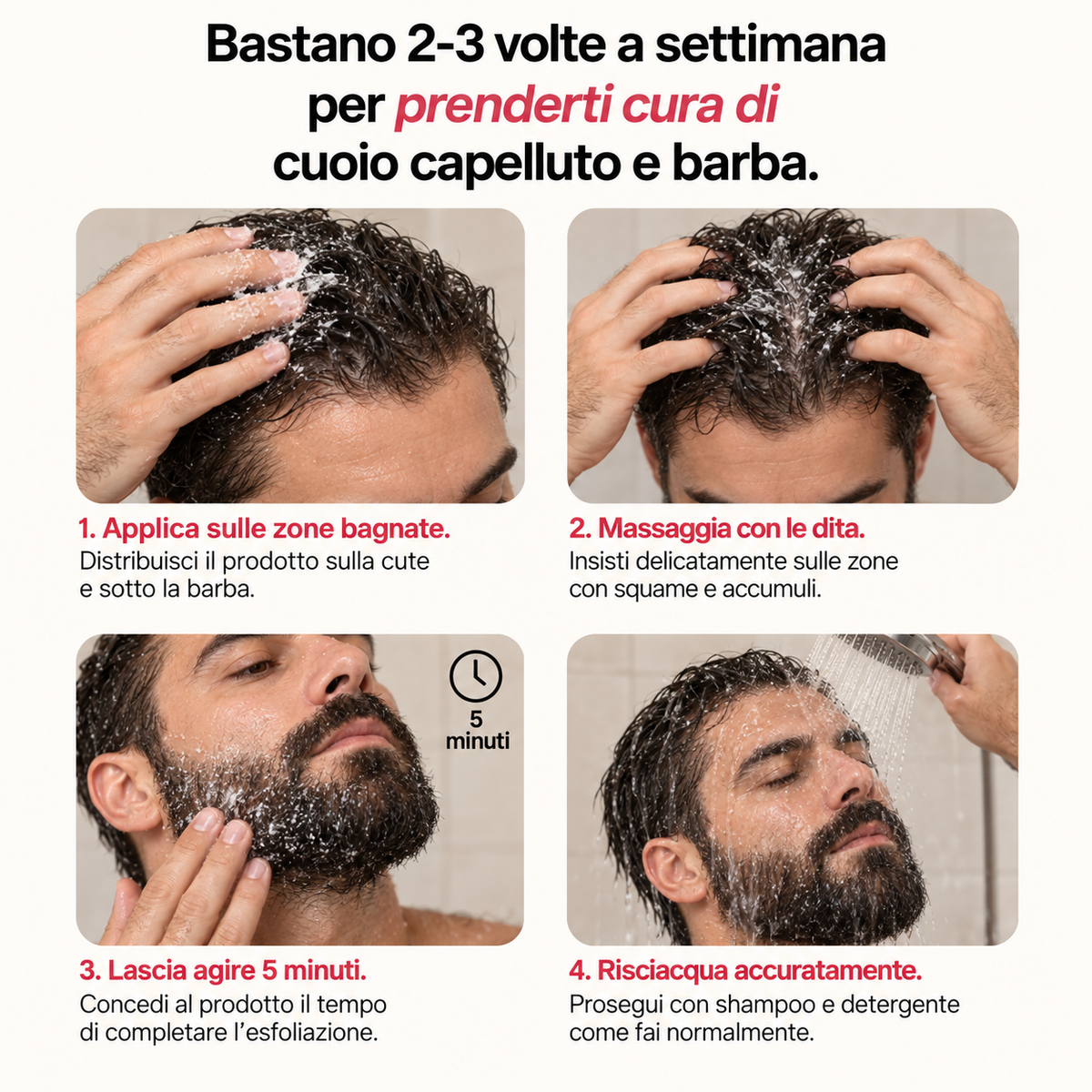 Scrub trattamento uomo