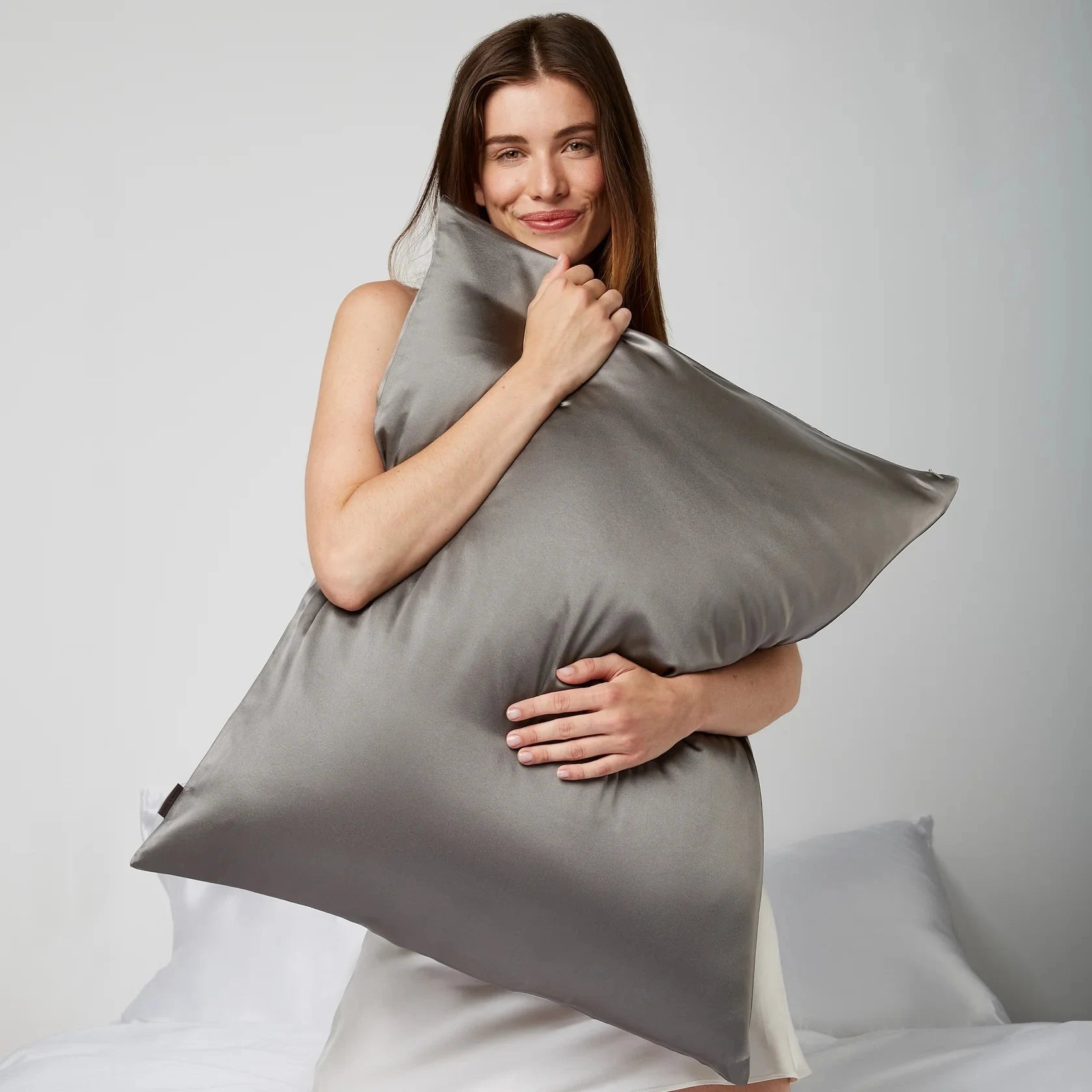 Federa Premium 100% Seta - Grigio scuro
