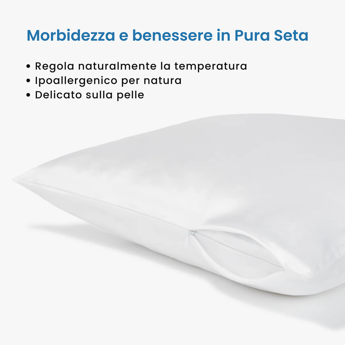 Federa Premium 100% Seta - Bianco