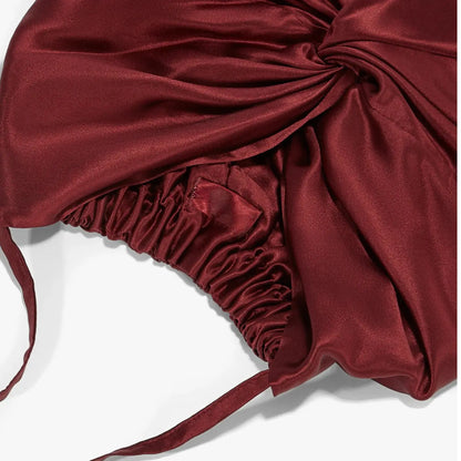 Cuffia Premium 100% Seta – Bordeaux