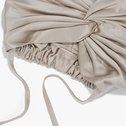 Cuffia Premium 100% Seta – Argento