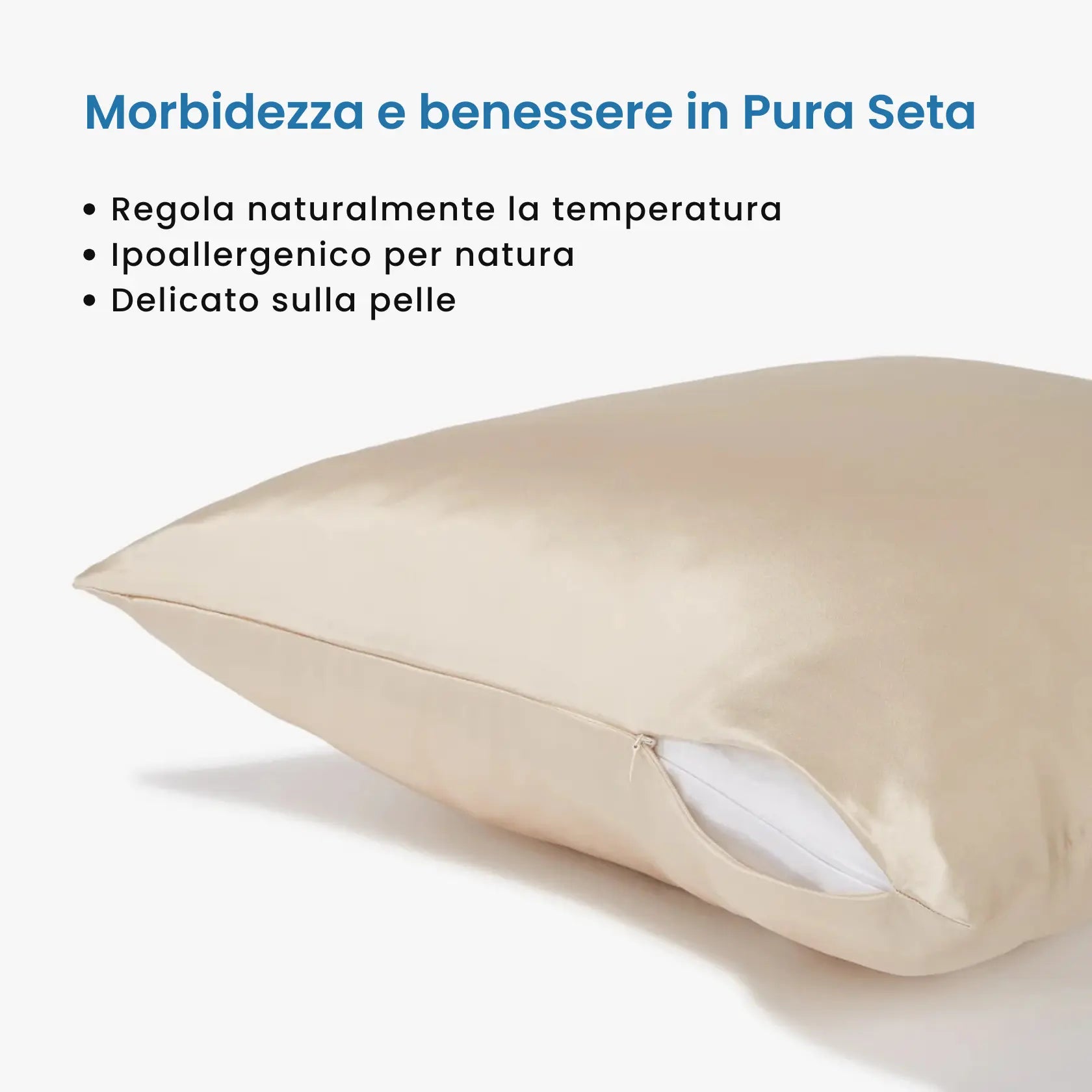 Federa in Seta Anti-Acne - Champagne