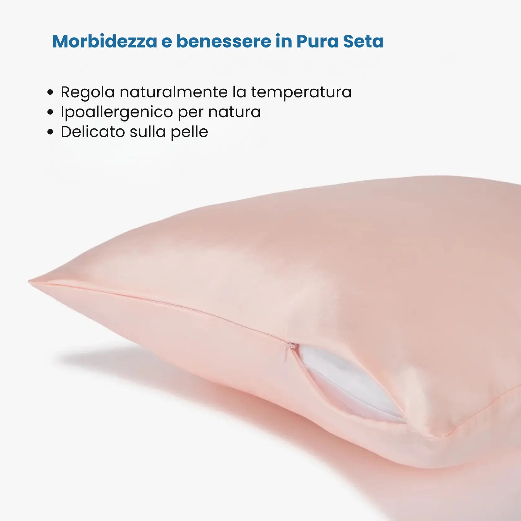 Federa Premium 100% Seta - Rosa