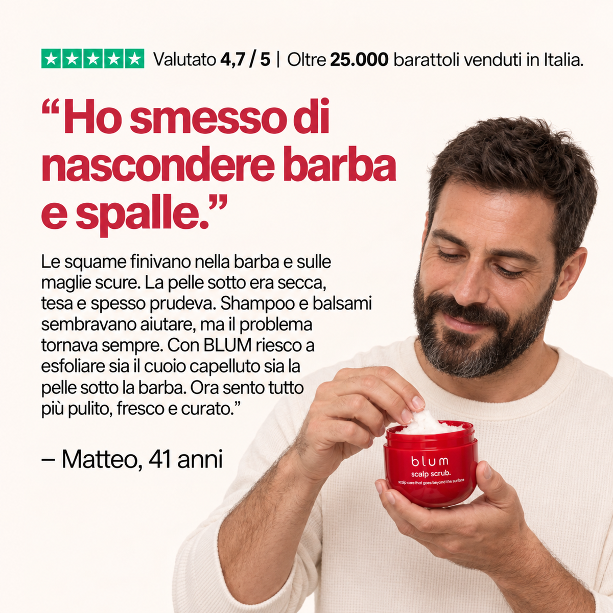 Scrub trattamento uomo