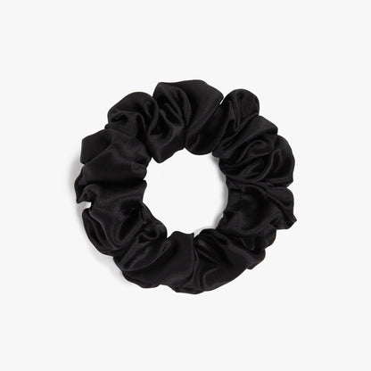 Elastico per capelli in seta nero